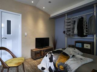 彩礫岩牆面 第宅空間設計 Modern style bedroom