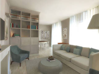 Un appartamento tra il classico e il moderno, Flavia Benigni Architetto Flavia Benigni Architetto Modern Living Room