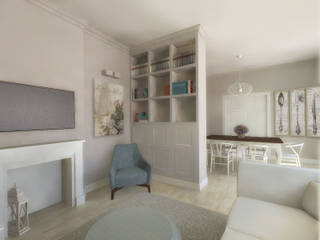 Un appartamento tra il classico e il moderno, Flavia Benigni Architetto Flavia Benigni Architetto Modern Living Room White