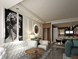 apartment , ahmed hussein designs ahmed hussein designs 에클레틱 거실