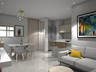 Diseño interior apartamento , Savignano Design Savignano Design モダンデザインの ダイニング