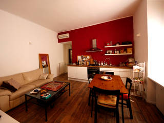 Ristrutturazione appartamento, MBquadro Architetti MBquadro Architetti Modern Living Room Wood Wood effect