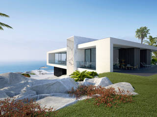 ​Вилла на пляже в Испании., ALEXANDER ZHIDKOV ARCHITECT ALEXANDER ZHIDKOV ARCHITECT Minimalist house