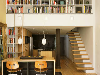 greenwich village duplex, Kimberly Peck Architect Kimberly Peck Architect Moderne Wohnzimmer