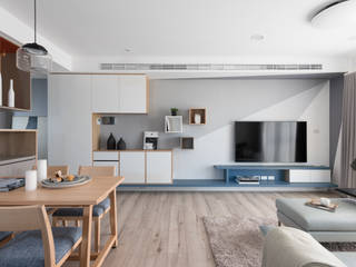 淺培北歐, 寓子設計 寓子設計 Scandinavian style living room