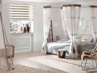 Doppelrollos, erfal GmbH & Co. KG erfal GmbH & Co. KG Rustic style bedroom
