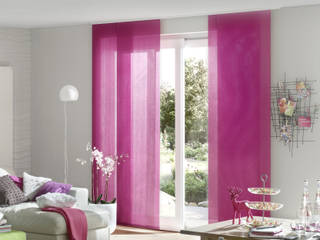 Flächenvorhänge, erfal GmbH & Co. KG erfal GmbH & Co. KG Eclectic style bedroom Pink