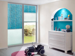 Plissees, erfal GmbH & Co. KG erfal GmbH & Co. KG Eclectic style nursery/kids room Turquoise
