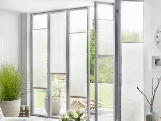 SMART Plissees, erfal GmbH & Co. KG erfal GmbH & Co. KG Minimal style window and door White