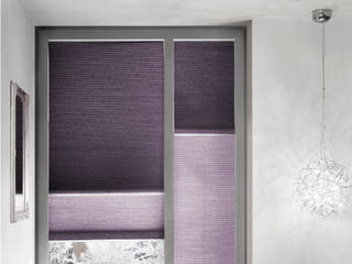 Wabenplissees, erfal GmbH & Co. KG erfal GmbH & Co. KG Modern Windows and Doors Purple/Violet