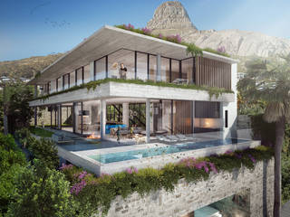 Fresnaye's House Project, Kunst Architecture & Interiors Kunst Architecture & Interiors Infinity Pool Concrete White
