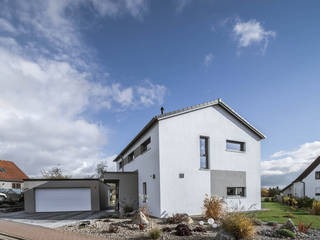 Effizienzhaus in innovativer Massivholzbauweise, wir leben haus - Bauunternehmen in Bayern wir leben haus - Bauunternehmen in Bayern Detached home