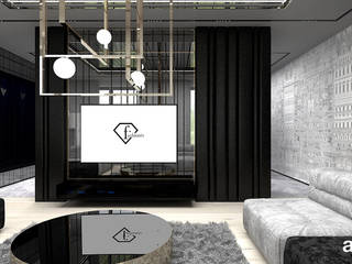 READ BETWEEN THE LINES | I | Wnętrza apartamentu, ARTDESIGN architektura wnętrz ARTDESIGN architektura wnętrz Salas de estar modernas