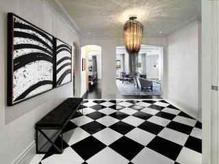 Fifth Avenue Apartment, andretchelistcheffarchitects andretchelistcheffarchitects Modern corridor, hallway & stairs