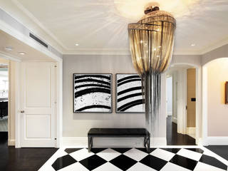 Fifth Avenue Apartment, andretchelistcheffarchitects andretchelistcheffarchitects راهرو مدرن، راهرو و راه پله