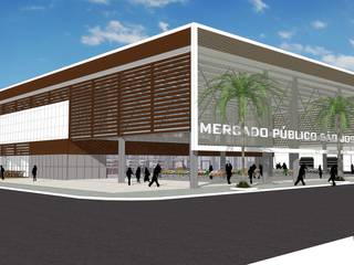Mercado Público São José, 3D Arquitetura 3D Arquitetura Ticari alanlar Demir/Çelik