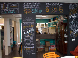 Café 31 | Paredes personalizadas, Aldric Bonani Aldric Bonani Więcej pomieszczeń