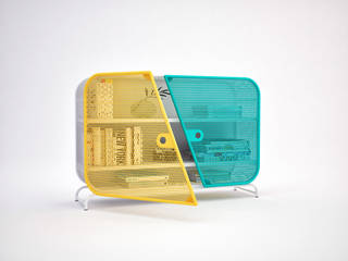 Mesh Sideboard, gliesedesign gliesedesign Endüstriyel Oturma Odası Metal