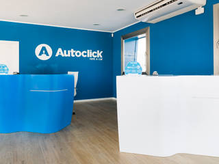 The company AutoClick Rent a Car puts its trust in KRION for the desks in its offices, KRION® Porcelanosa Solid Surface KRION® Porcelanosa Solid Surface Commercial spaces