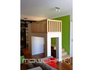 Uma nova vida na sala., Mowsha tek Design Lda Mowsha tek Design Lda Dormitorios de bebé