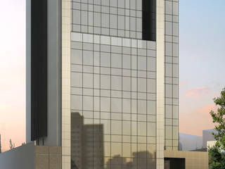 Edificio Golden Offices, Marcelo Sena Arquitetura Marcelo Sena Arquitetura مكتب عمل أو دراسة ألمنيوم/ زنك