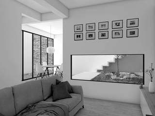 Casa Moreno Madrid, Variable Arquitectura Variable Arquitectura Salas de estar modernas Betão