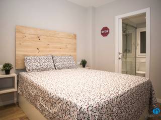 Proyecto de reforma integral y de mobiliario en Barcelona, Grupo Inventia Grupo Inventia Modern style bedroom Concrete