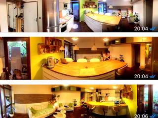 Remise a neuf appartement 65m2 années 60, Daphnis Fournier Daphnis Fournier Cuisine intégrée Blanc