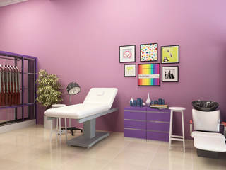 Salon, Akilla Concept Akilla Concept Modern spa Solid Wood Multicolored