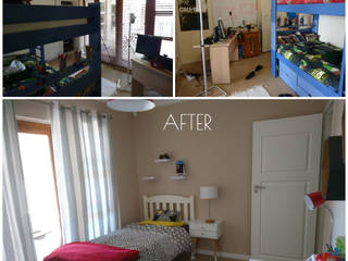 KIDS' BEDROOMS MINI MAKE OVER, BEFORE & AFTER DECOR BEFORE & AFTER DECOR