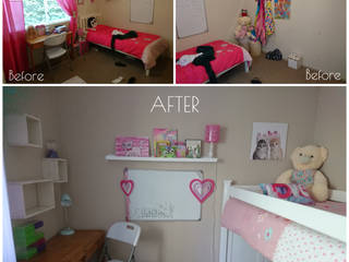 KIDS' BEDROOMS MINI MAKE OVER, BEFORE & AFTER DECOR BEFORE & AFTER DECOR