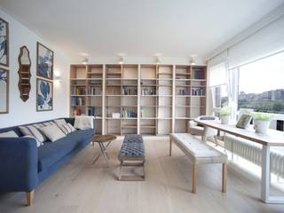 Reforma de piso con vistas, Sube Interiorismo Sube Interiorismo Livings de estilo clásico