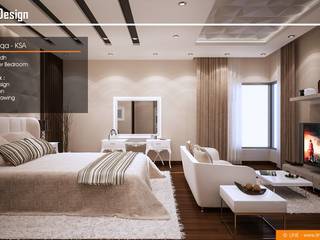 Villa Al Malqa, Line Designers Line Designers Modern style bedroom