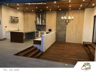 Proyecto Caborca, Caoba Muebles Caoba Muebles Hiên, sân thượng phong cách hiện đại