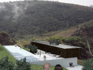 Residência em Cunha - Sede Flamboyand, Leonardo Bachiega Arquitetos Leonardo Bachiega Arquitetos Casas modernas