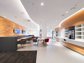 The Deutsche Bahn station lounges in Germany are counting on KRION for their fittings, KRION® Porcelanosa Solid Surface KRION® Porcelanosa Solid Surface Коммерческие помещения