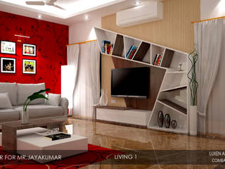 Architecture Firms in Coimbatore, Luxen India Architects Luxen India Architects Camera da letto moderna