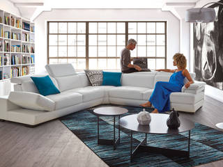 Canapés cuir, HomeSalons HomeSalons Modern living room