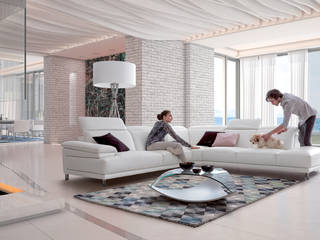 Canapés cuir, HomeSalons HomeSalons Modern living room