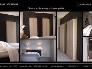 Chambres-Bedroom, Architecture interieure Laure Toury Architecture interieure Laure Toury Nowoczesna sypialnia