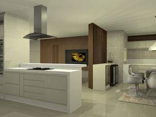 Projeto em Apartamento, Diel Ambientes Diel Ambientes Kitchen