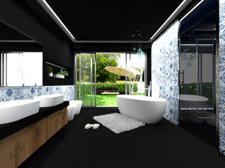 Una piccola SPA privata, IDlab IDlab Eclectic style bathrooms