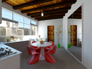 Mini appartamento in stile mediterraneo, IDlab IDlab Kitchen