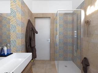 Ampliamento bagno, IDlab IDlab Rustic style bathrooms
