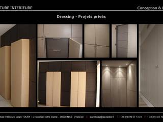 Dressing, Architecture interieure Laure Toury Architecture interieure Laure Toury Moderne Ankleidezimmer