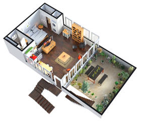 3D Floor Plan Rendering Services, Rayvat Rendering Studio Rayvat Rendering Studio