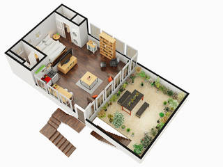 3D Floor Plan Rendering Services, Rayvat Rendering Studio Rayvat Rendering Studio