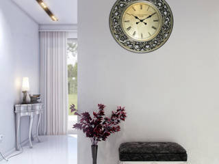 Living Room Wall Styling, Just For Clocks Just For Clocks Salones de estilo moderno Cerámico