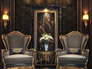 Luxurious Interior New Cairo, Vanilla Studio Vanilla Studio Salas / recibidores
