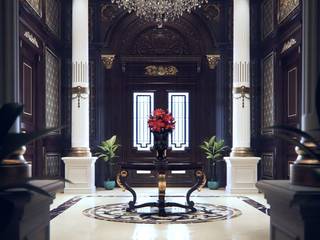 Luxurious Interior New Cairo, Vanilla Studio Vanilla Studio Klasik Koridor, Hol & Merdivenler
